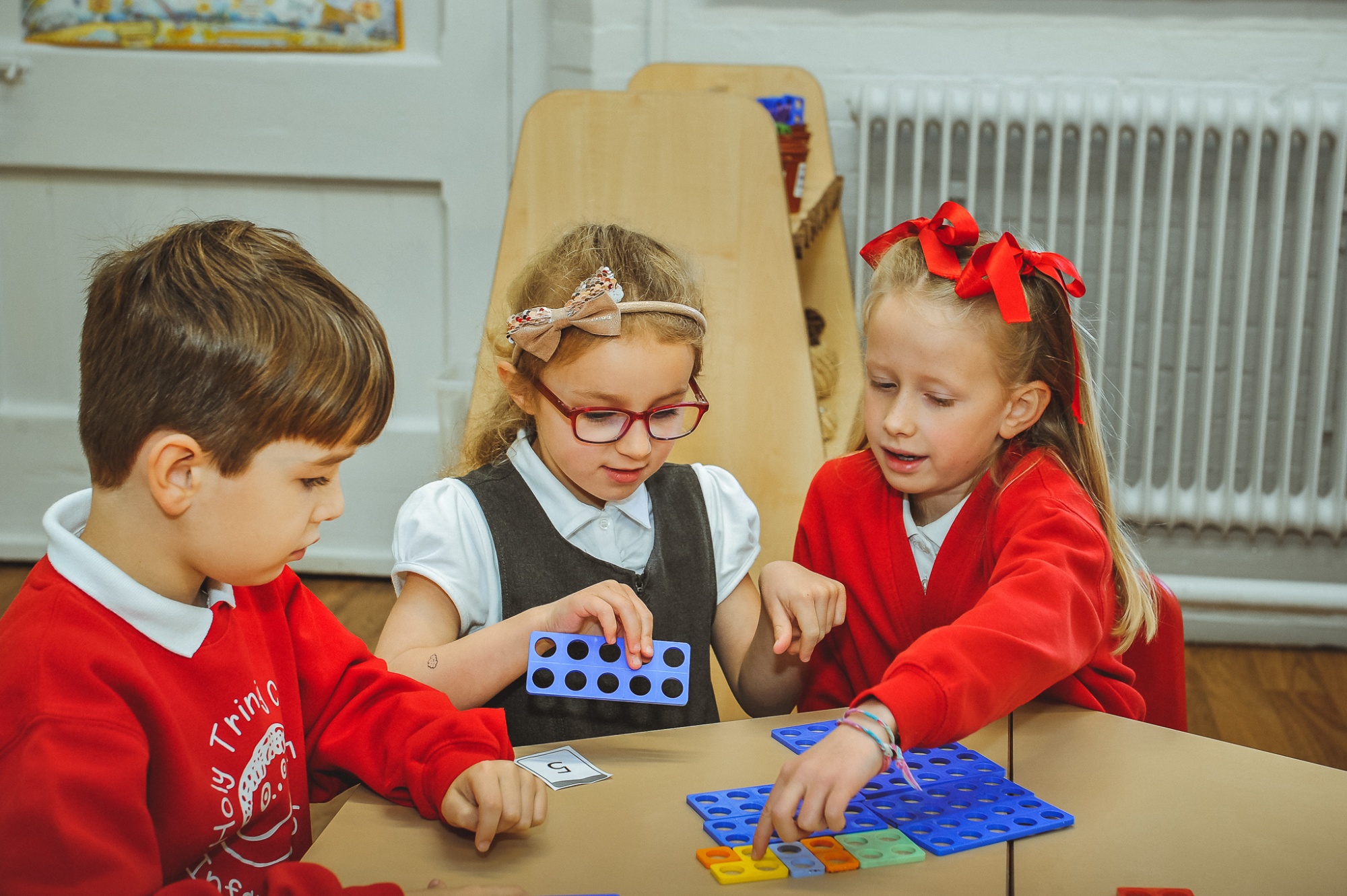 Students studying Maths